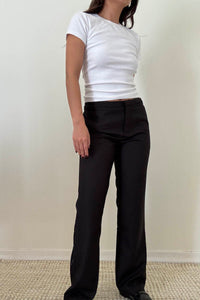 Hook Eye Waistband Woven Trouser