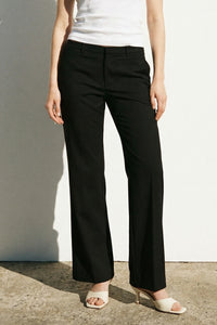 Hook Eye Waistband Woven Trouser