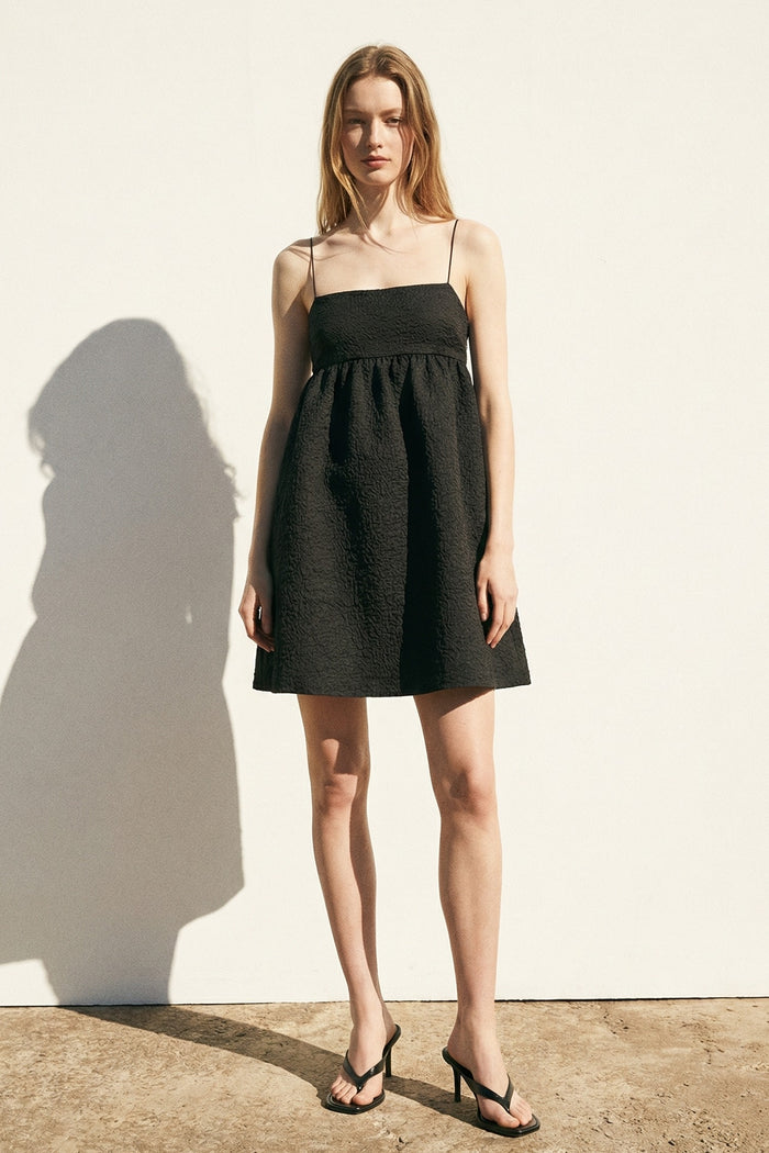Back Lace-Up Mini Dress