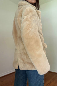 Soft Faux Fur Blazer Coat