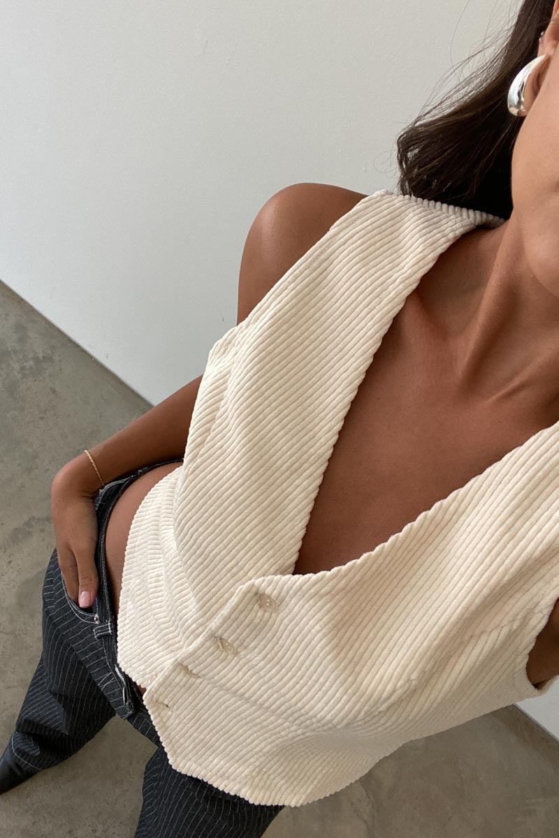 Corduroy Vest Top