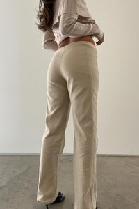Adjustable Stripe Denim Trouser