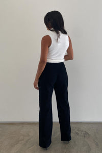 Adjustable Stripe Denim Trouser