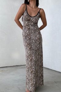 Leopard Print Maxi Dress