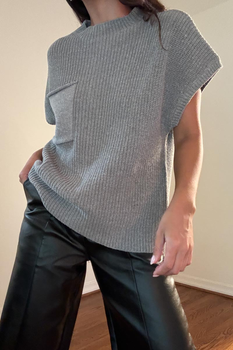 Cropped Boxy Fit Sweater