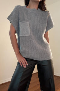 Cropped Boxy Fit Sweater