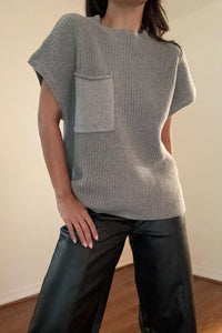 Cropped Boxy Fit Sweater