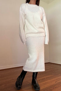 Knit Fitted Dress w/ Oversized Sweater Sets