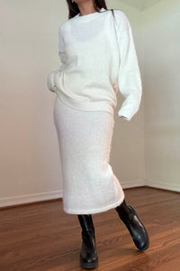 Knit Fitted Dress w/ Oversized Sweater Sets