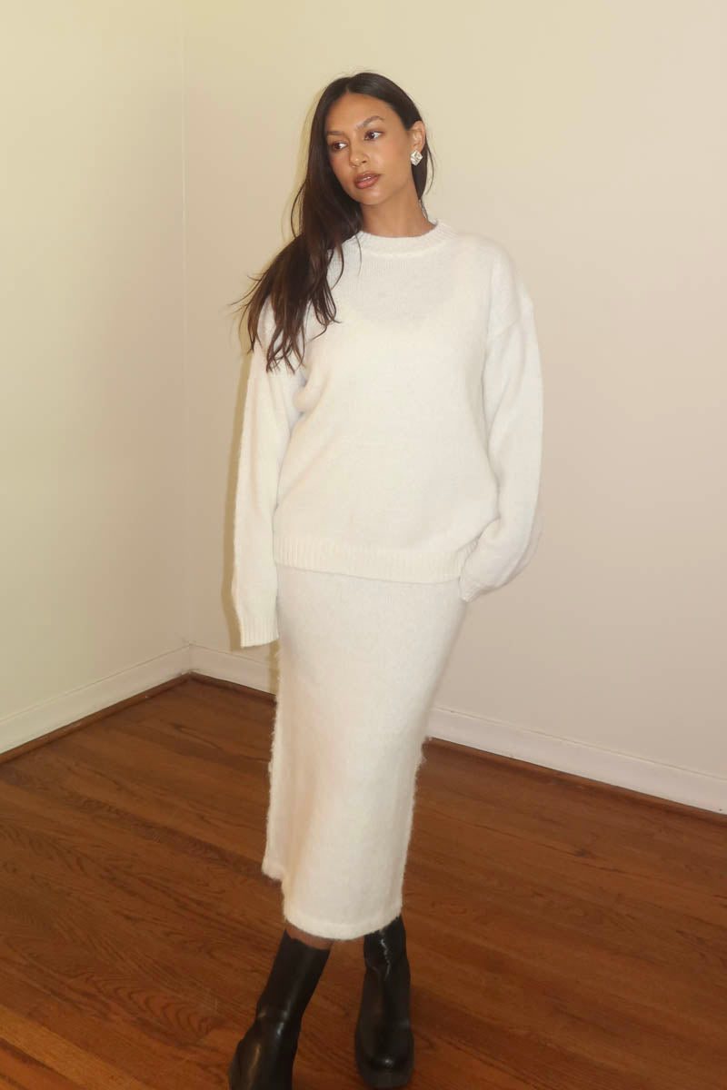 Knit Fitted Dress w/ Oversized Sweater Sets