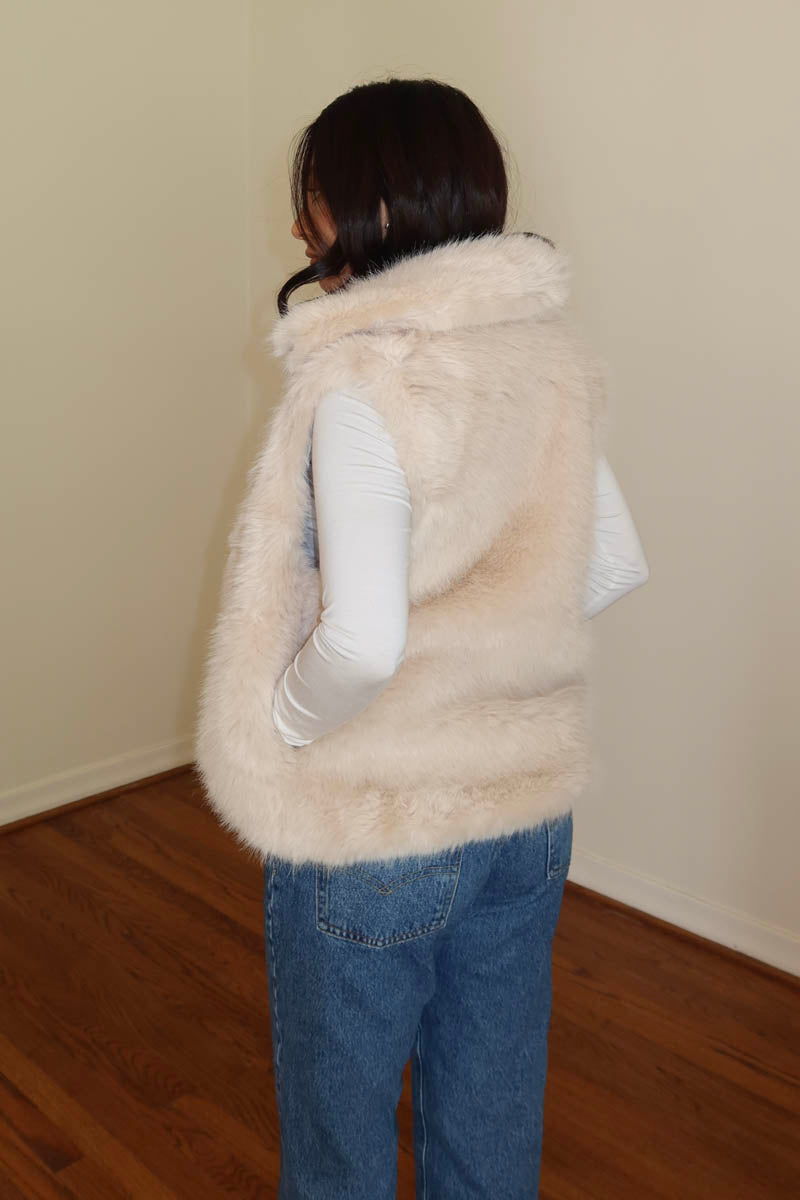 Faux Fur Vest Jacket