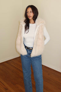 Faux Fur Vest Jacket