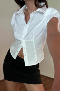 Balloon Sleeves Button Down Shirts