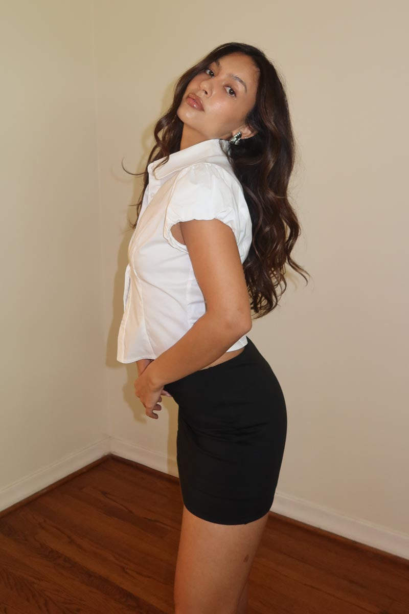Balloon Sleeves Button Down Shirts