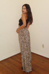 Leopard Printed Maxi Skirt