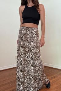 Leopard Printed Maxi Skirt