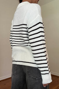 Striped Collar Sweater