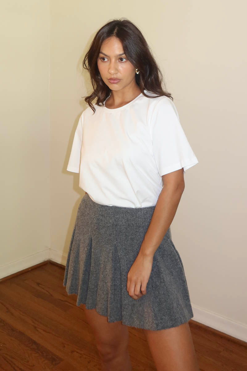 Knitted Panel Skirt