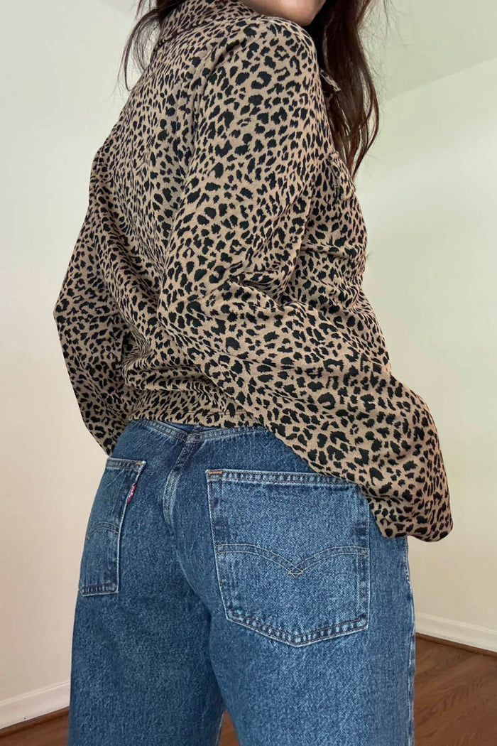 Leopard Printed Knit Cardigan