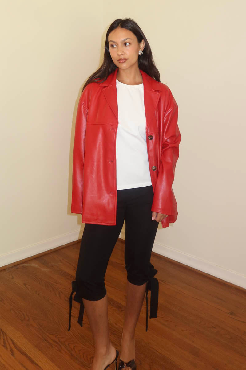 Faux Leather Jacket