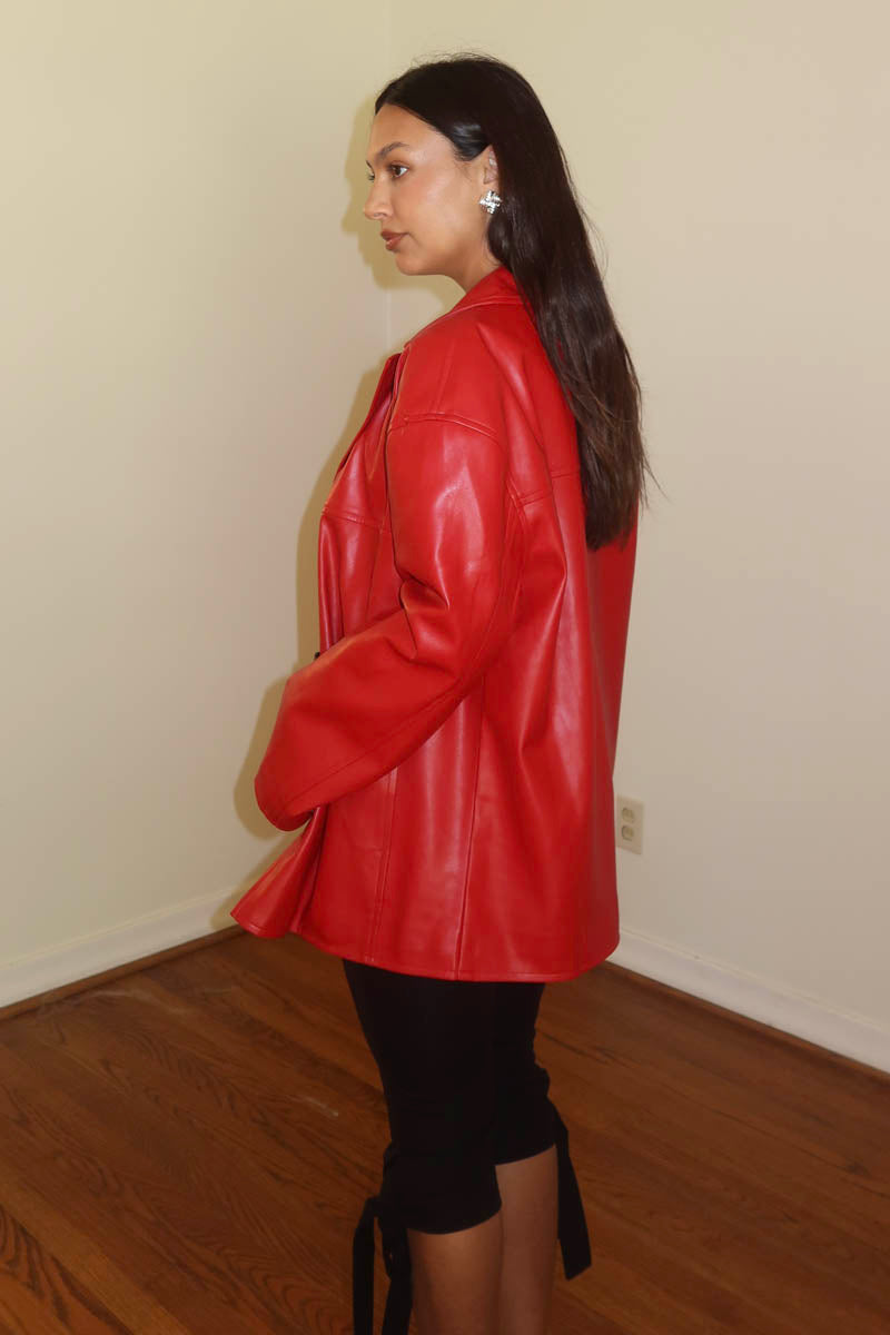 Faux Leather Jacket