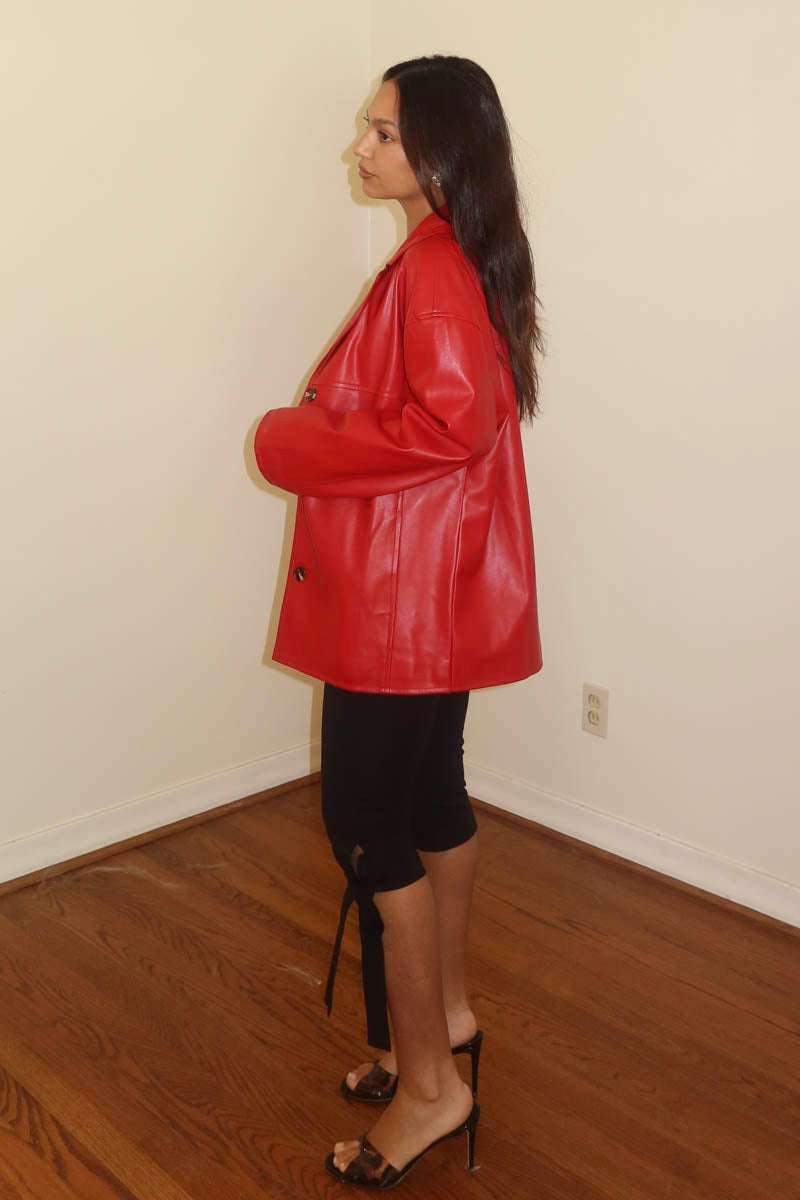 Faux Leather Jacket