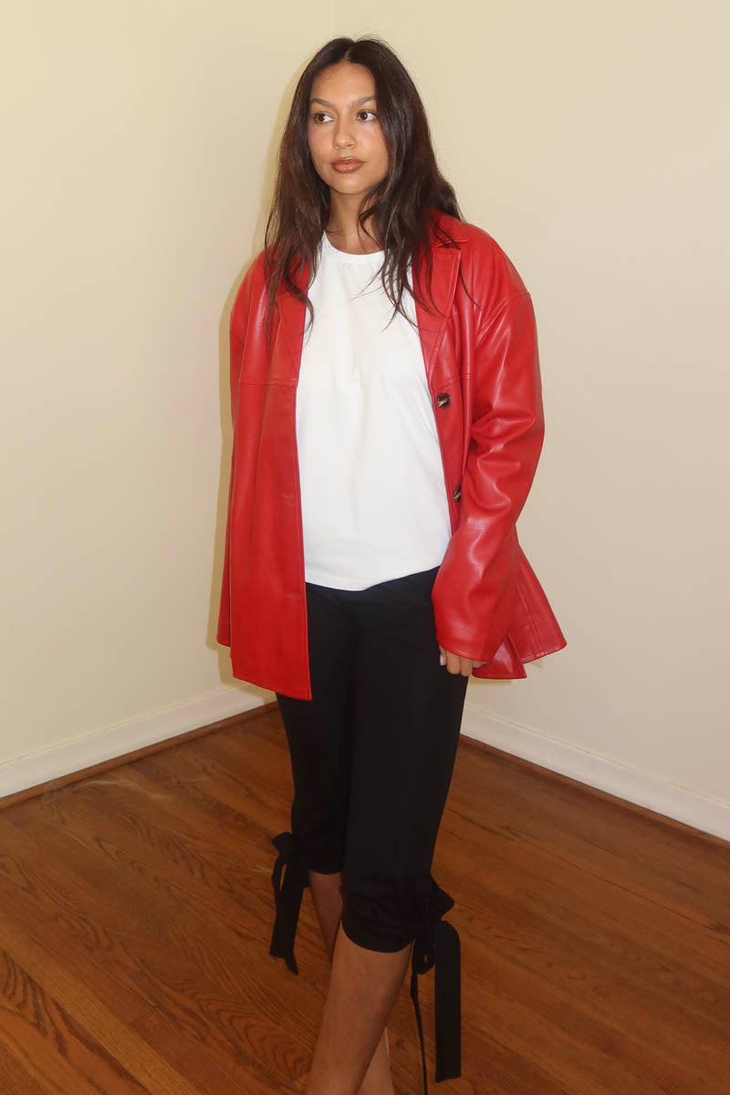 Faux Leather Jacket