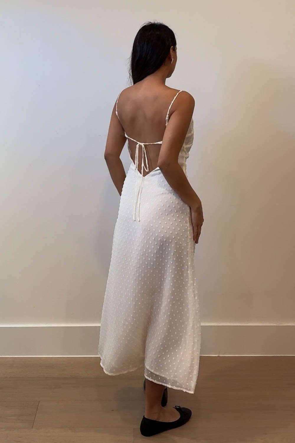 Lace Panel Empire Waist Cami Dress