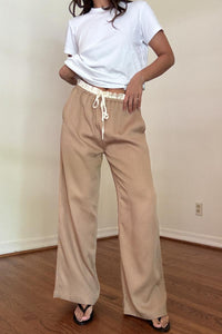 Satin Waistband Pants