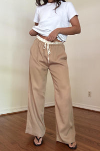 Satin Waistband Pants