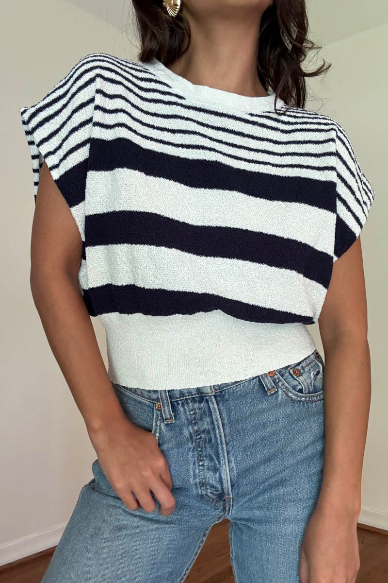 Knit Cropped Sleeveless Top