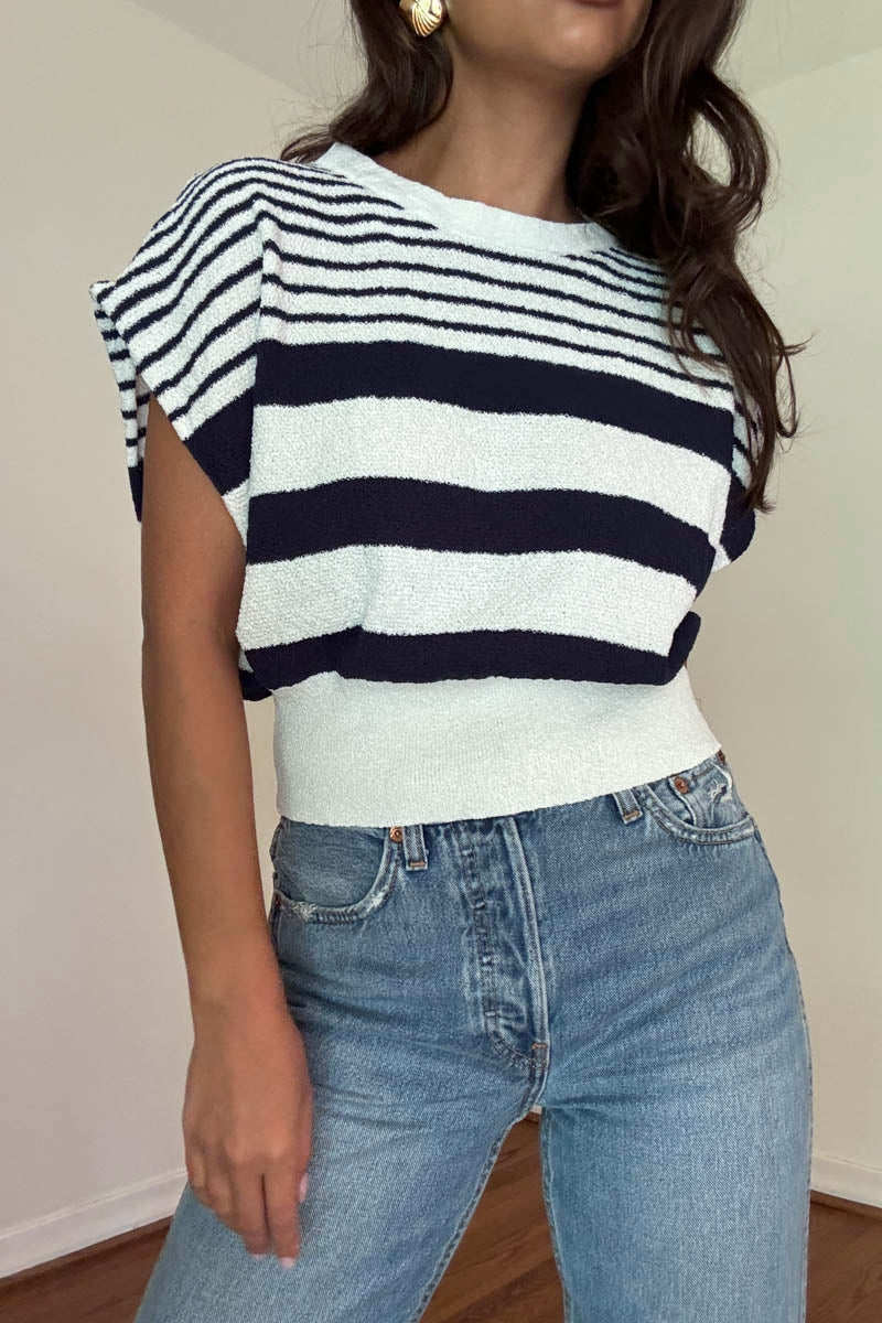 Knit Cropped Sleeveless Top