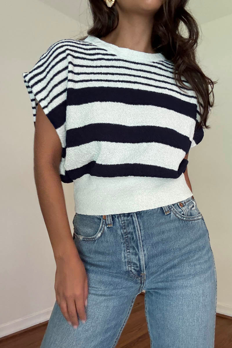 Knit Cropped Sleeveless Top