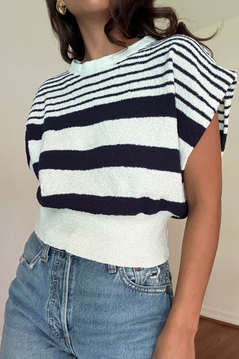 Knit Cropped Sleeveless Top