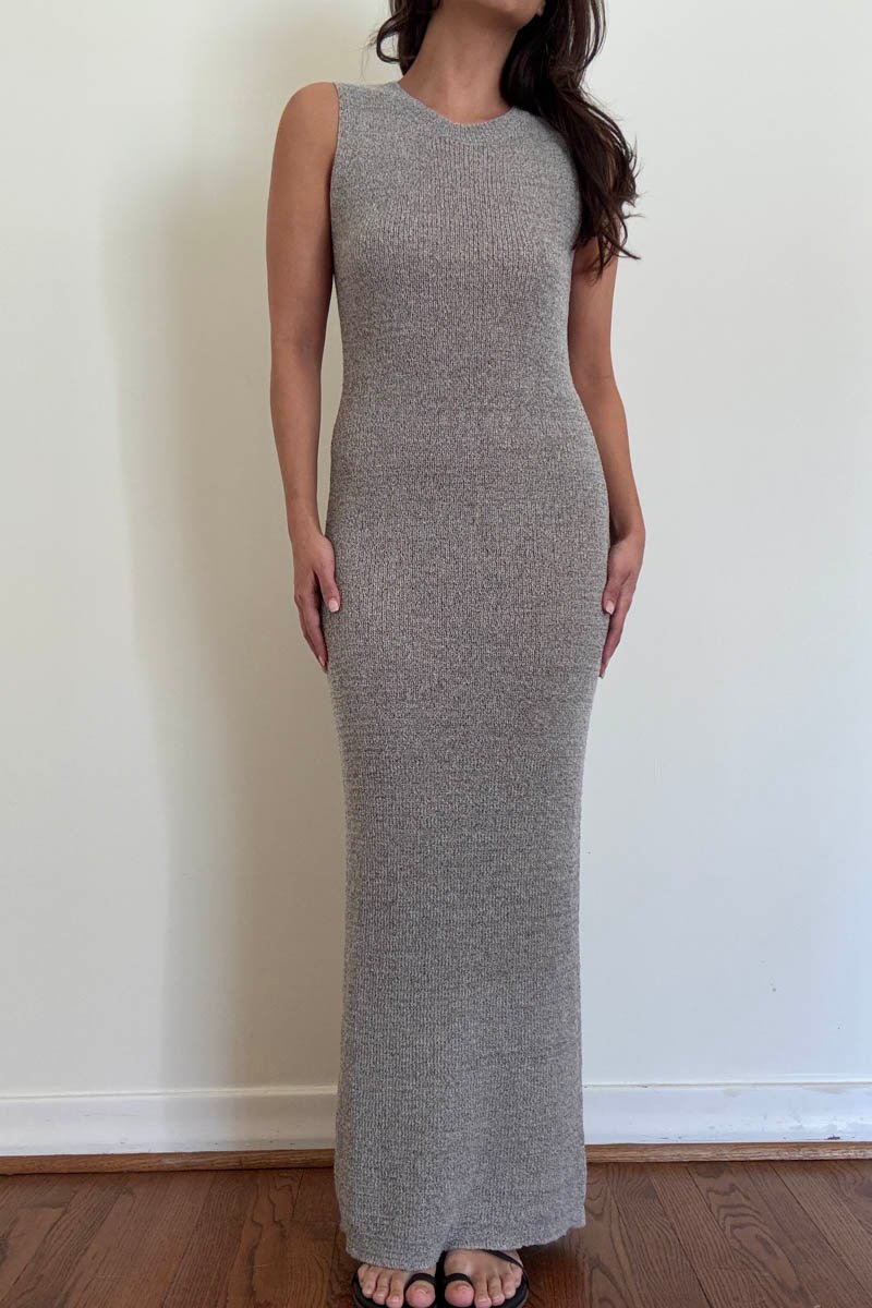 Knit Sleeveless Bodycon Maxi Dress