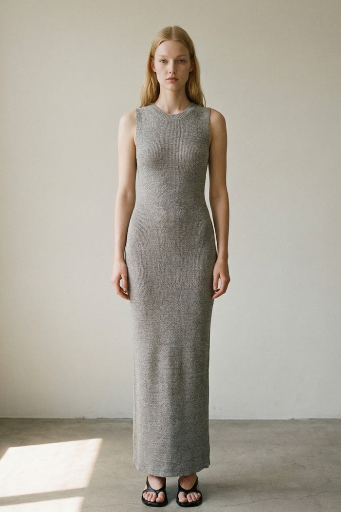 Knit Sleeveless Bodycon Maxi Dress