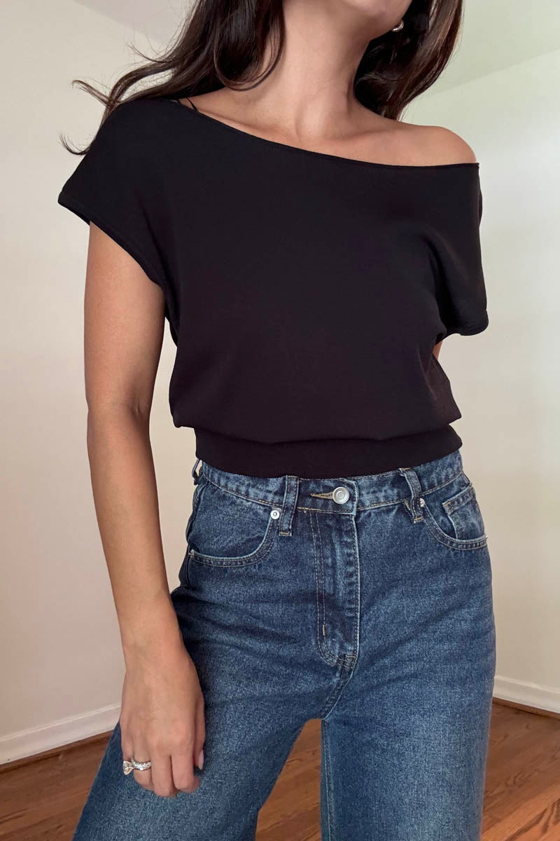 One Shoulder Crop Top