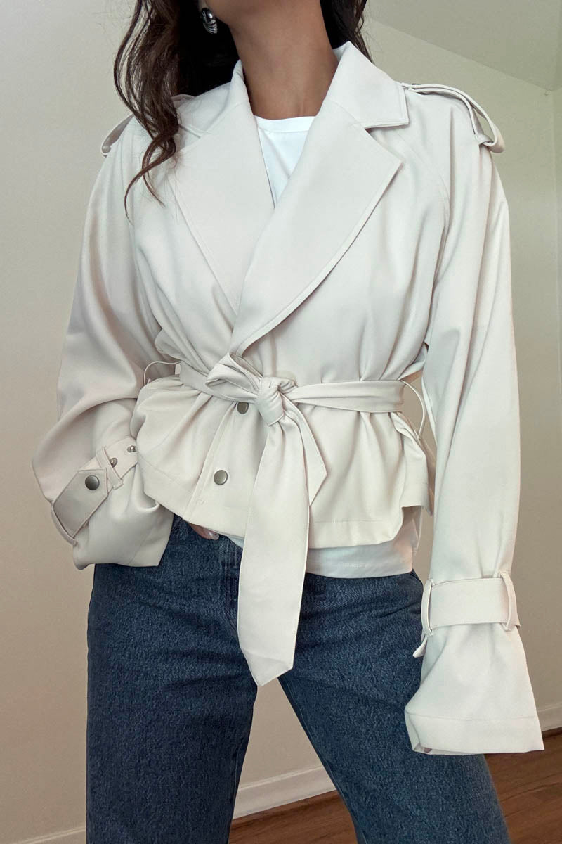 Cropped Trench Coat