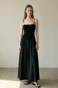 Back Tie-Up Detail Maxi Dress