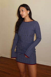 Knit Long Sleeve Mini Dress