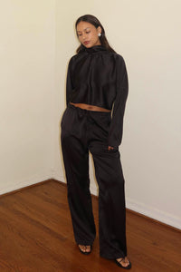 High Neck Crop Top W/ Pants Sets