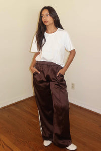 Satin Track Pants