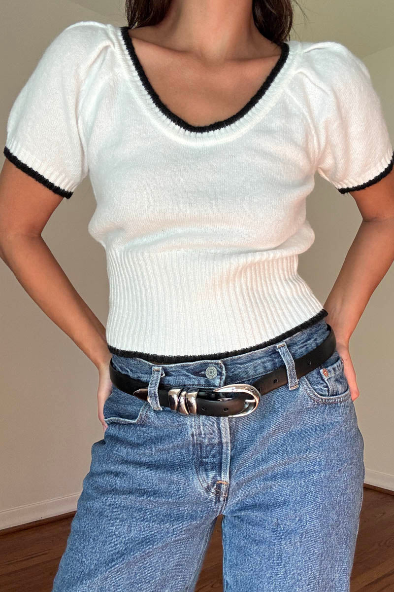 Puff Short Sleeve Sweater