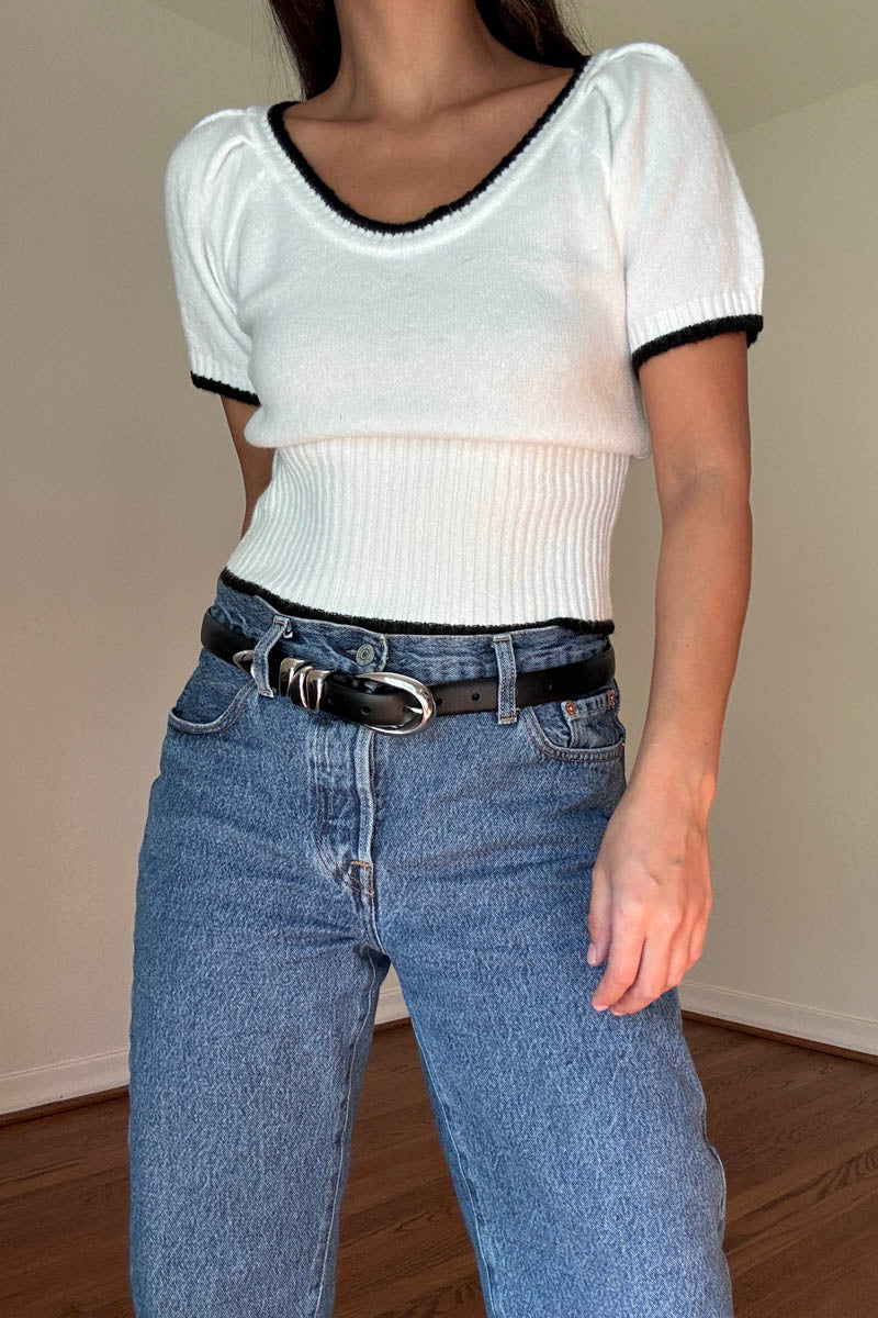 Puff Short Sleeve Sweater