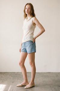 Knit Sleeveless Turtleneck Top