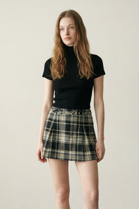 Plaid A-Line Skirt