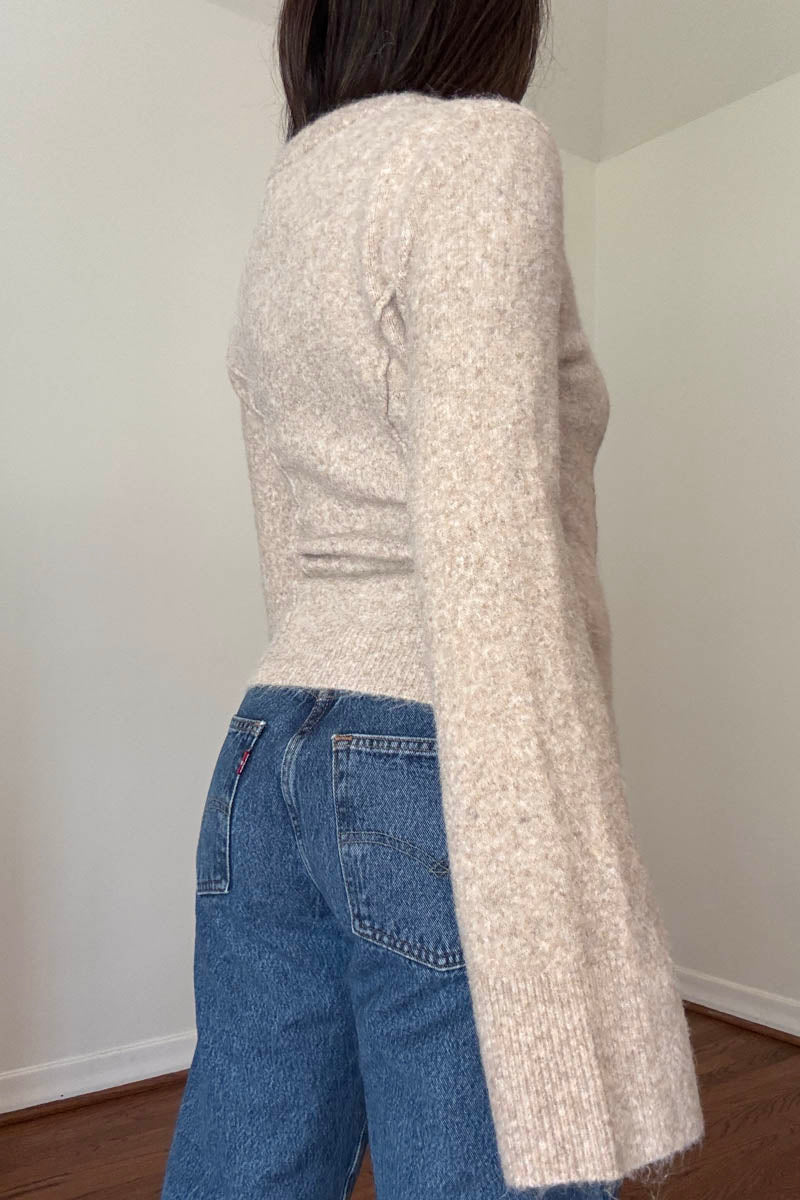 Knit Scoop Neck Cardigan