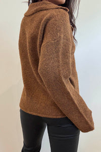 Knitted Lapel Collar Jacket