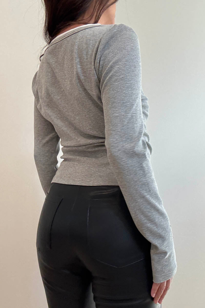Button Front Knit Cardigan