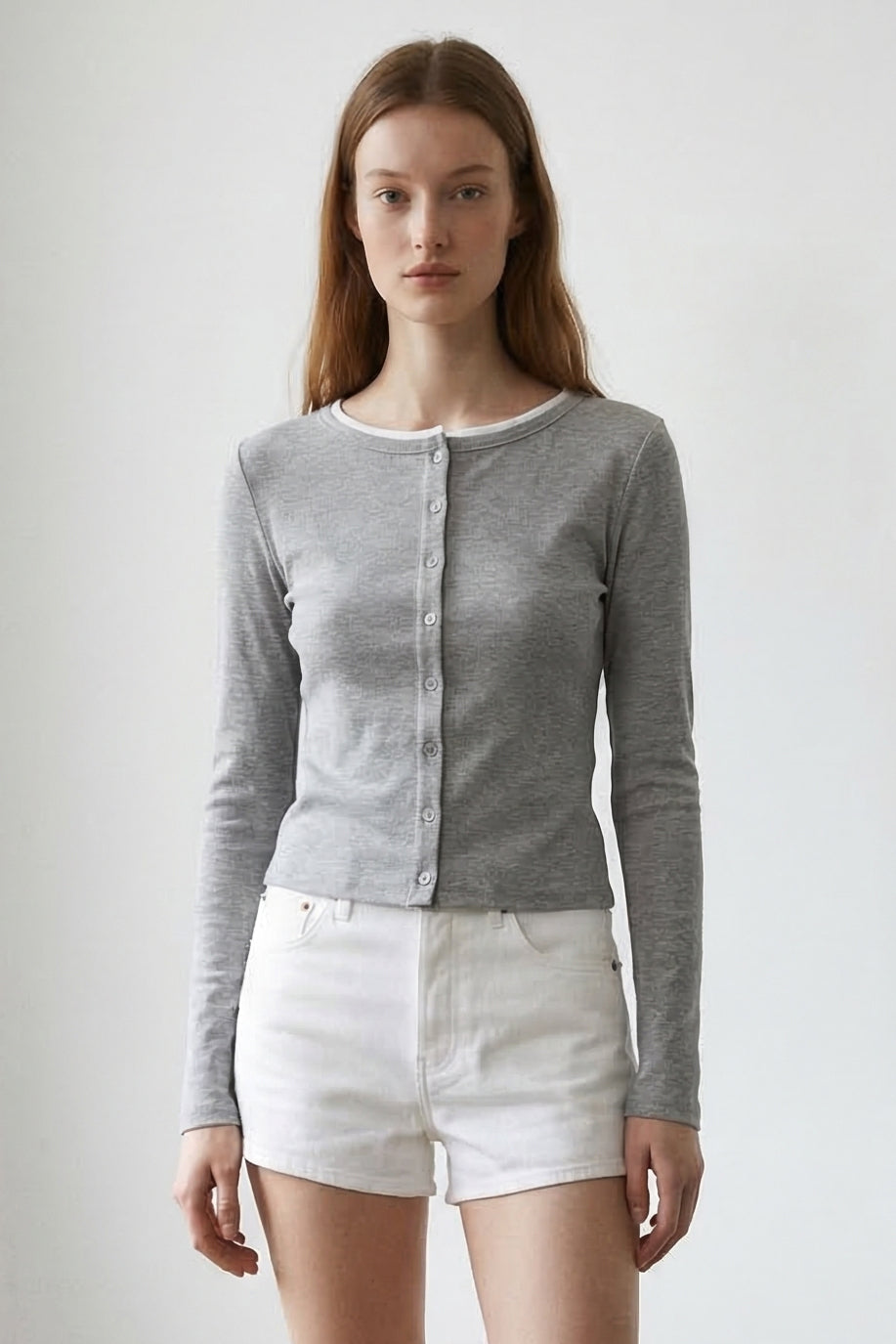 Button Front Knit Cardigan